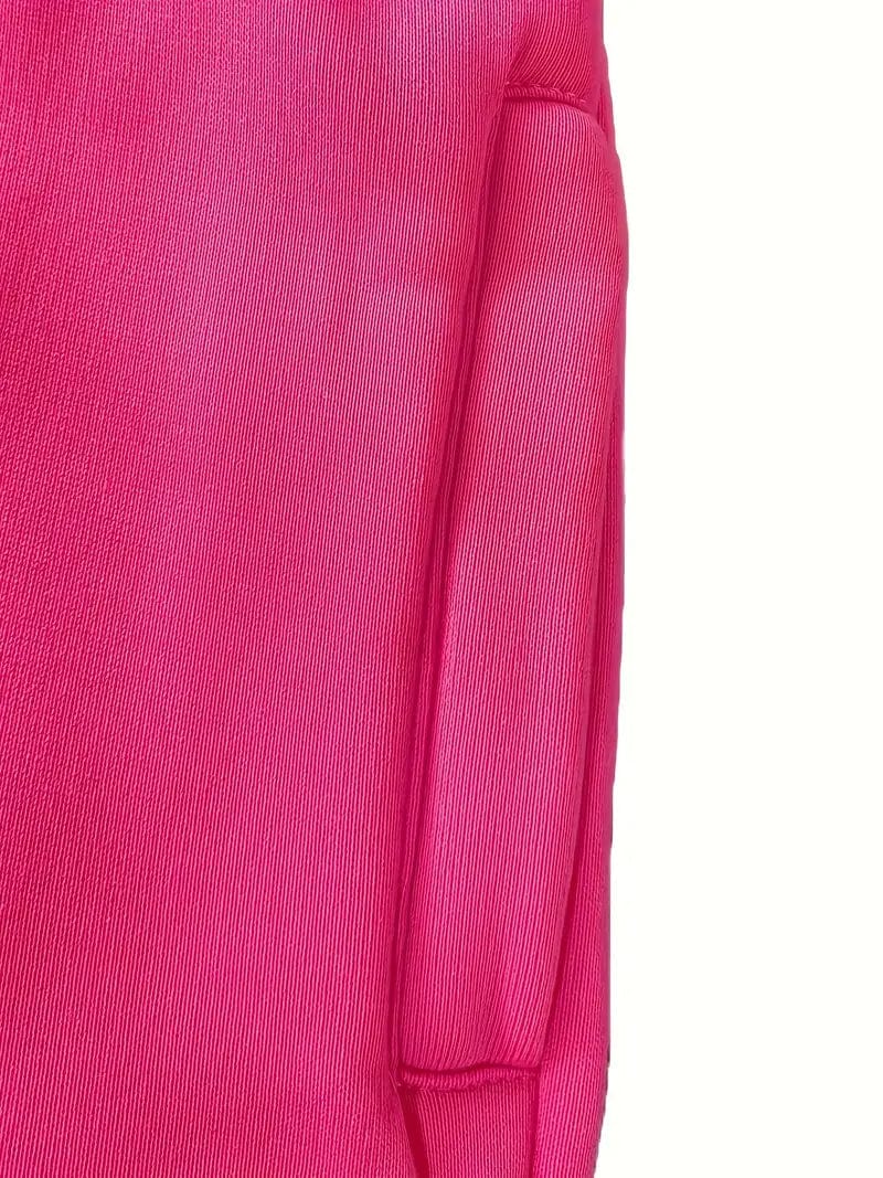Casual Elastic Waist Pants with Pockets, Women's Relax Fit Trousers