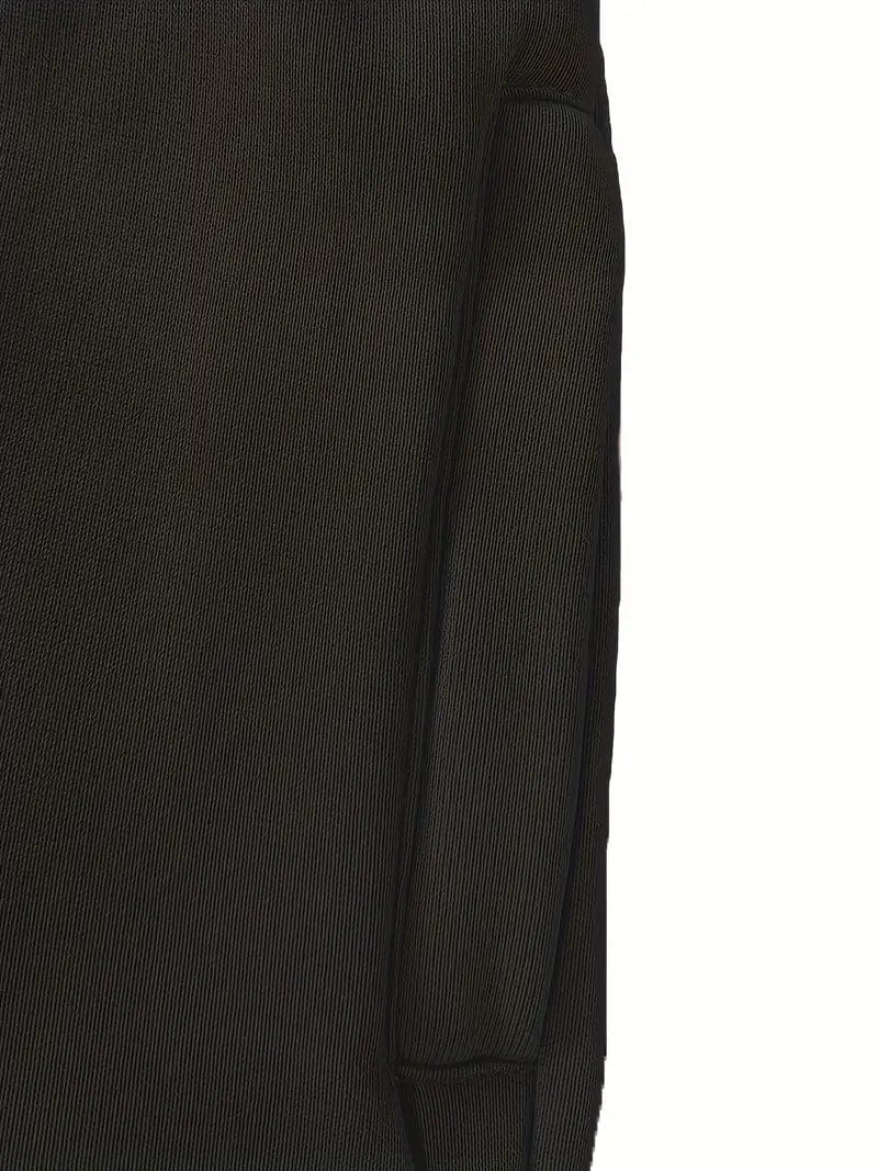 Casual Elastic Waist Pants with Pockets, Women's Relax Fit Trousers