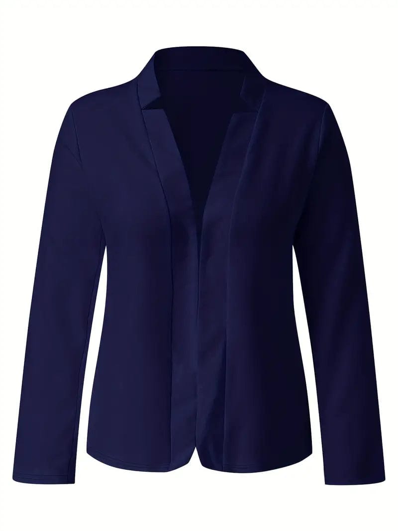 Sophisticated Long Sleeve Slim Fit Blazer for Women's Work Attire
