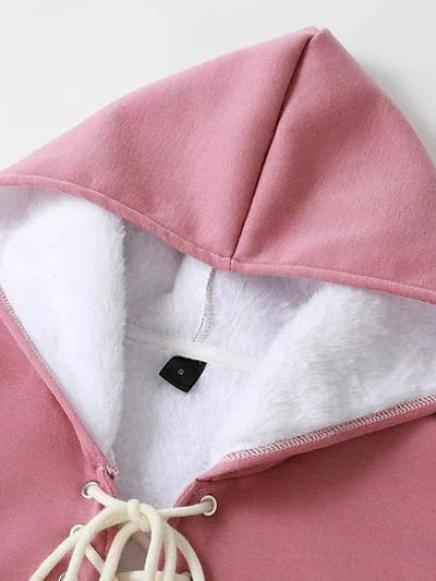 Cozy Sherpa-Lined Women's Hoodie Sweatshirt