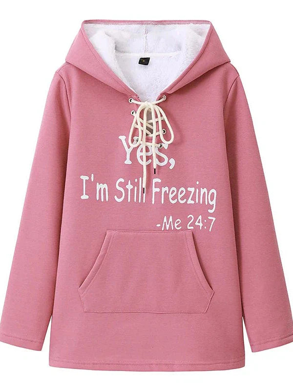 Cozy Sherpa-Lined Women's Hoodie Sweatshirt