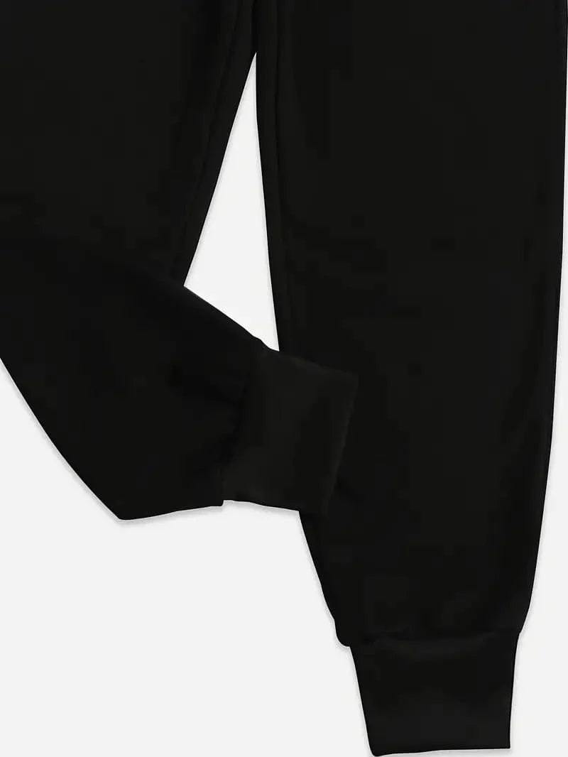 Versatile Solid Drawstring High Waisted Sweatpants Set for Women