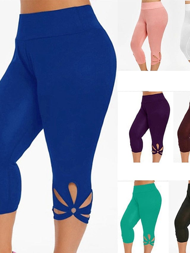 Yoga Fitness Capri Leggings with Tummy Control and Butt Lift for Women
