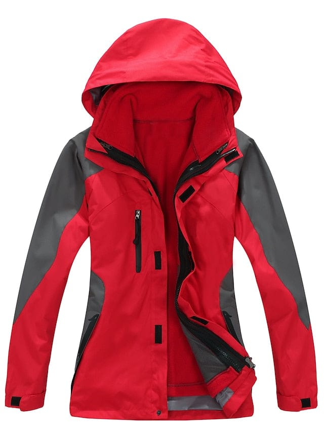 3-in-1 Women's Ski and Hiking Jacket for Winter Outdoor Adventures