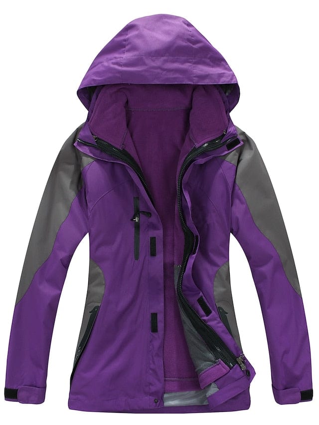 3-in-1 Women's Ski and Hiking Jacket for Winter Outdoor Adventures