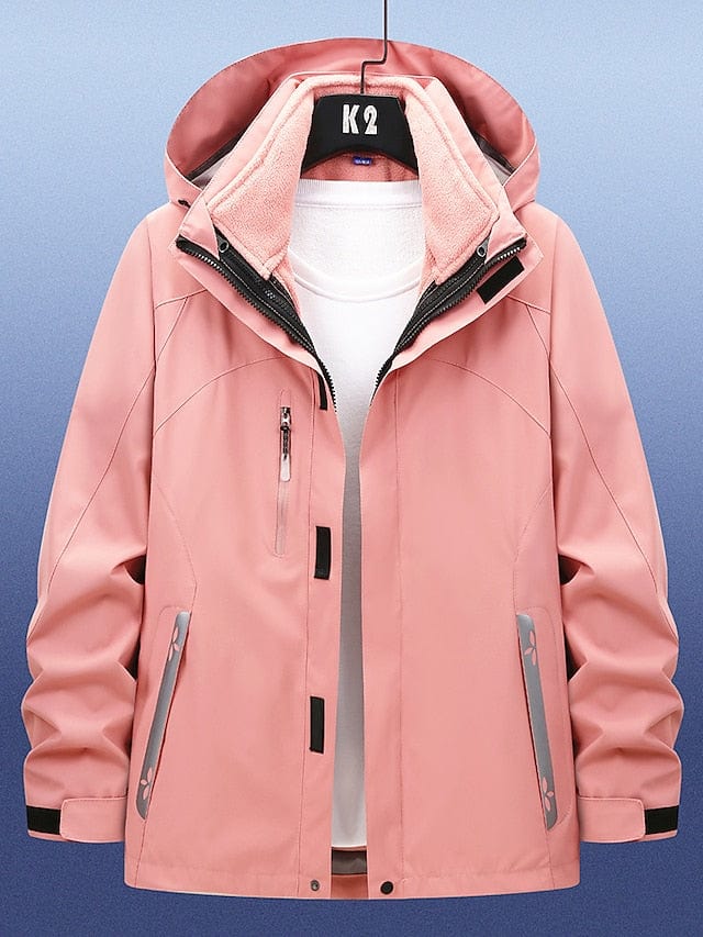 3-in-1 Women's Ski and Hiking Jacket for Winter Outdoor Adventures