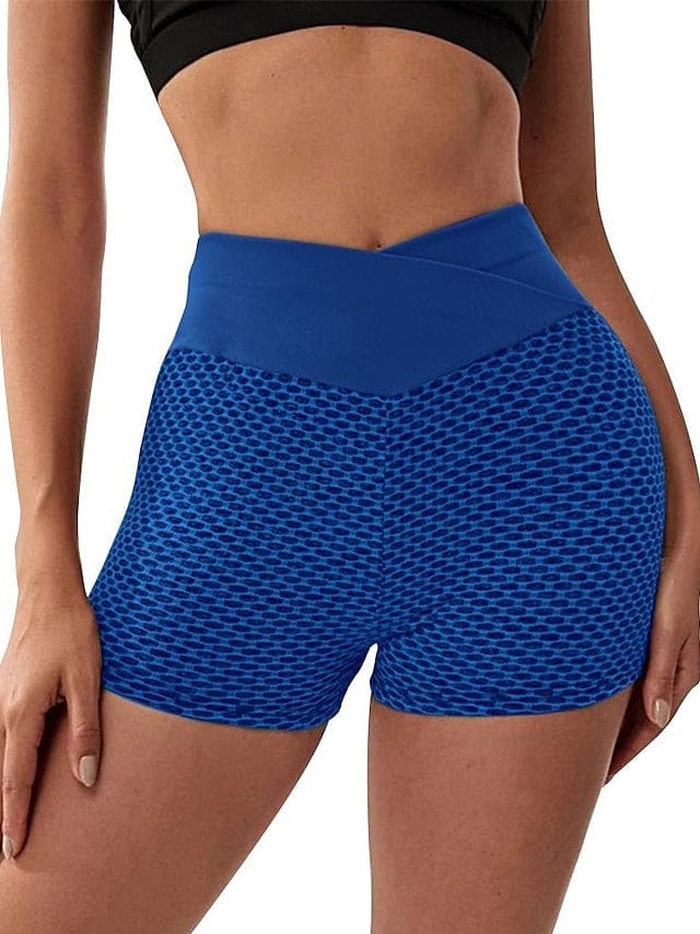 Yoga Fitness Shorts with Criss Cross Butt Lift and Squat-Proof Design for Women