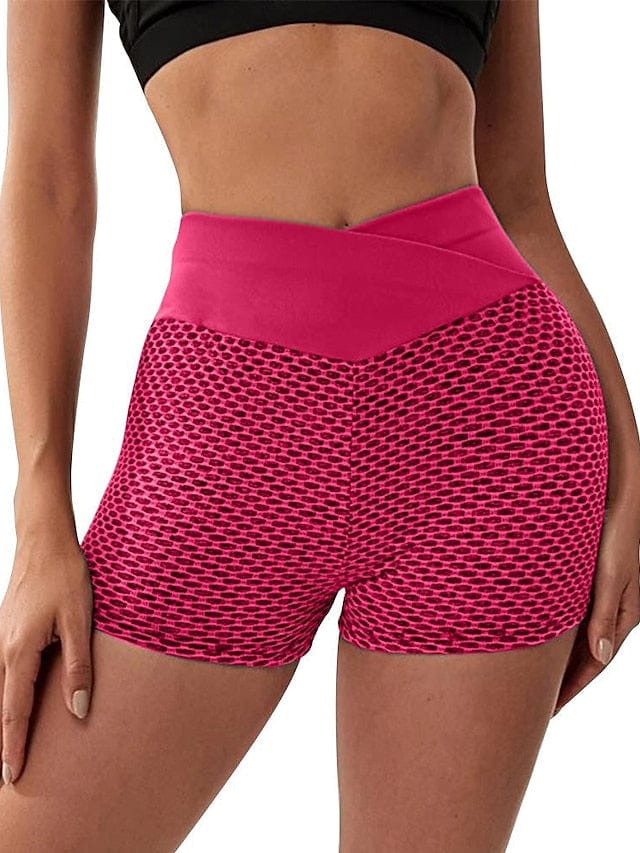 Yoga Fitness Shorts with Criss Cross Butt Lift and Squat-Proof Design for Women