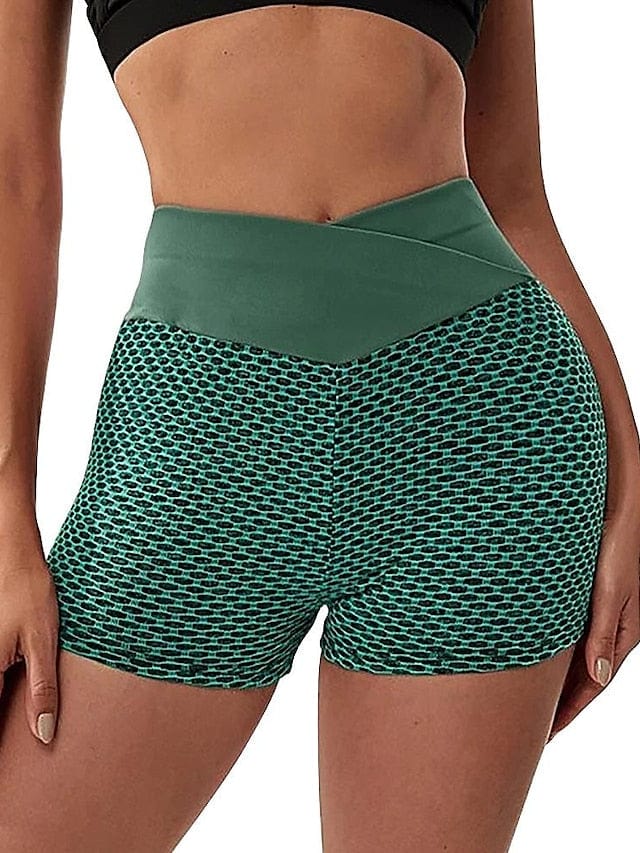 Yoga Fitness Shorts with Criss Cross Butt Lift and Squat-Proof Design for Women