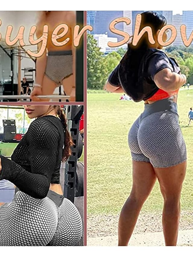 Yoga Fitness Shorts with Criss Cross Butt Lift and Squat-Proof Design for Women
