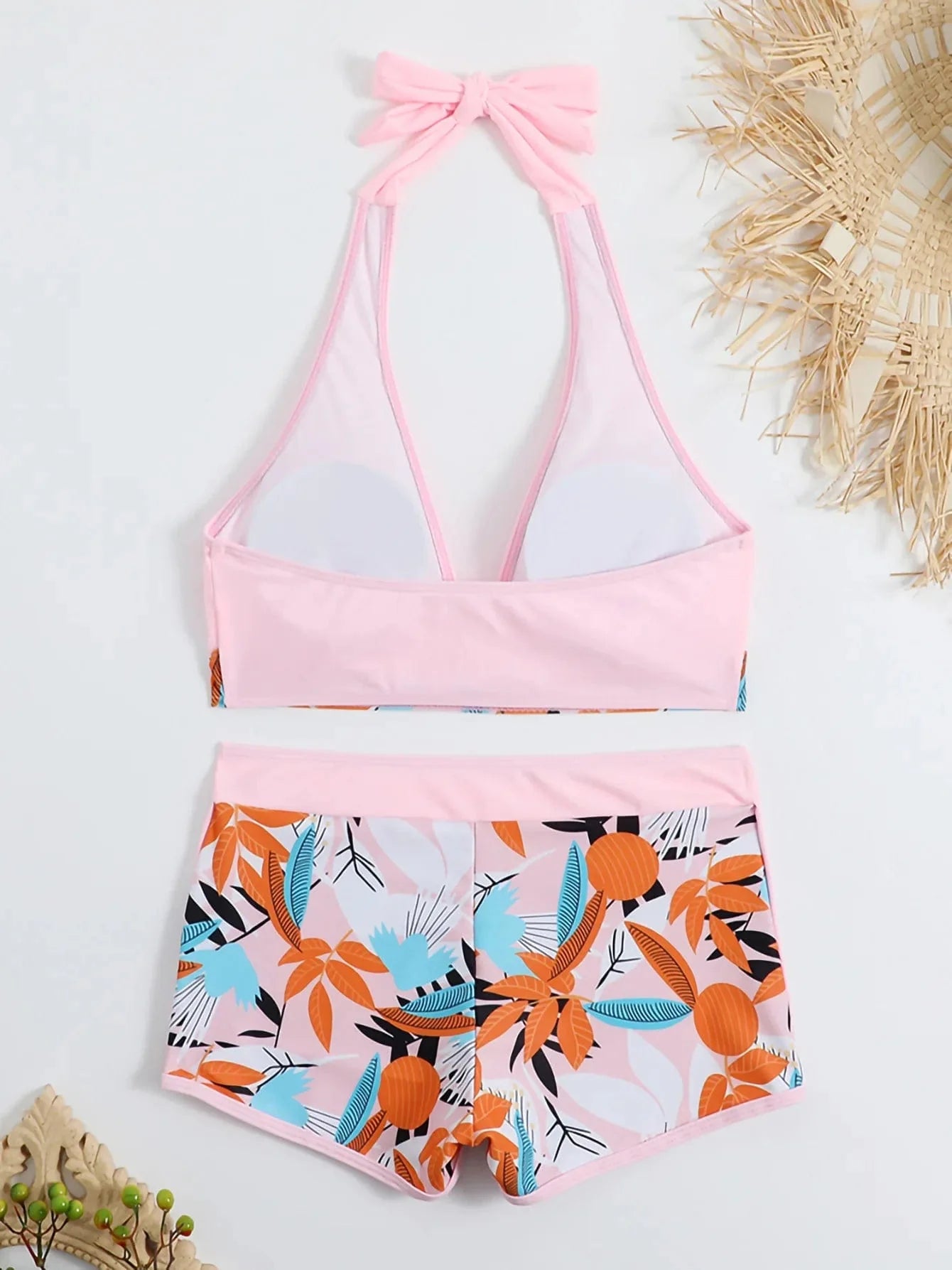 New Women's Bikini Sexy Split High Waist Swimsuit Lace Printed Solid Color Swimwear Women Bathing Suit