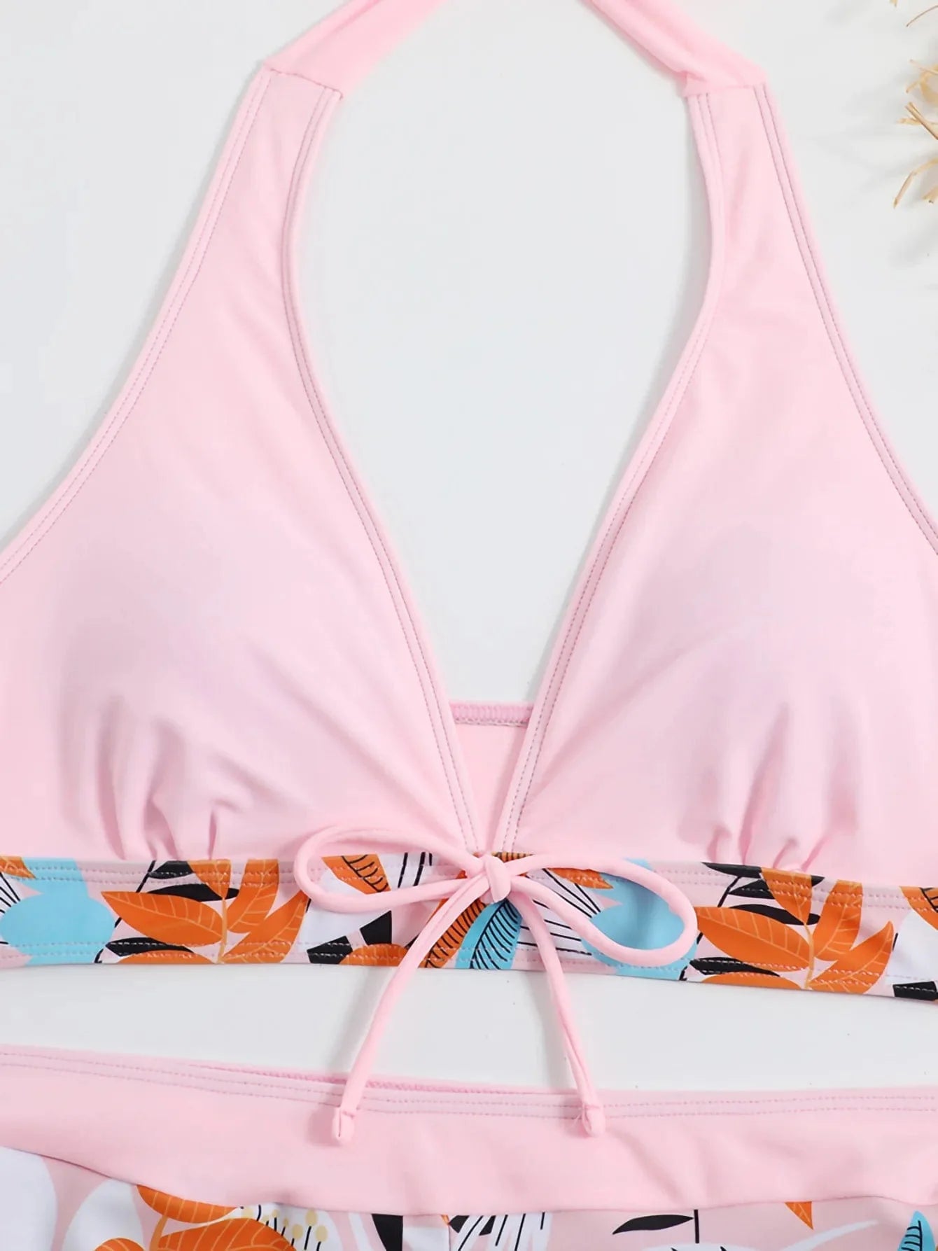 New Women's Bikini Sexy Split High Waist Swimsuit Lace Printed Solid Color Swimwear Women Bathing Suit