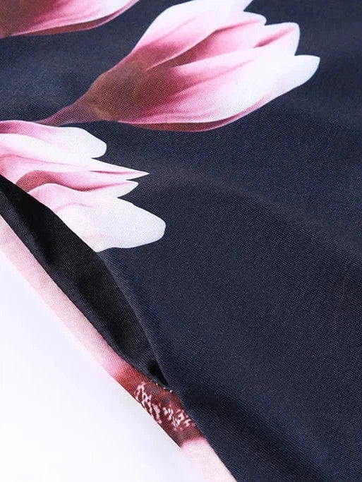 New Women Summer Dress Fashion Floral Print Sleeveless Dresses Casual Dresses Female Robe 50 Colors Vestidos Midi Sundress
