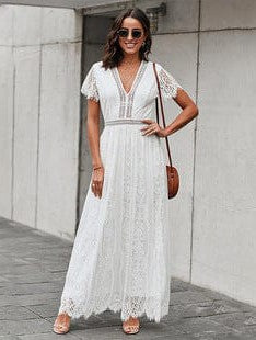 Off-Shoulder Sleeveless A-line Short Skirt in Various Colors