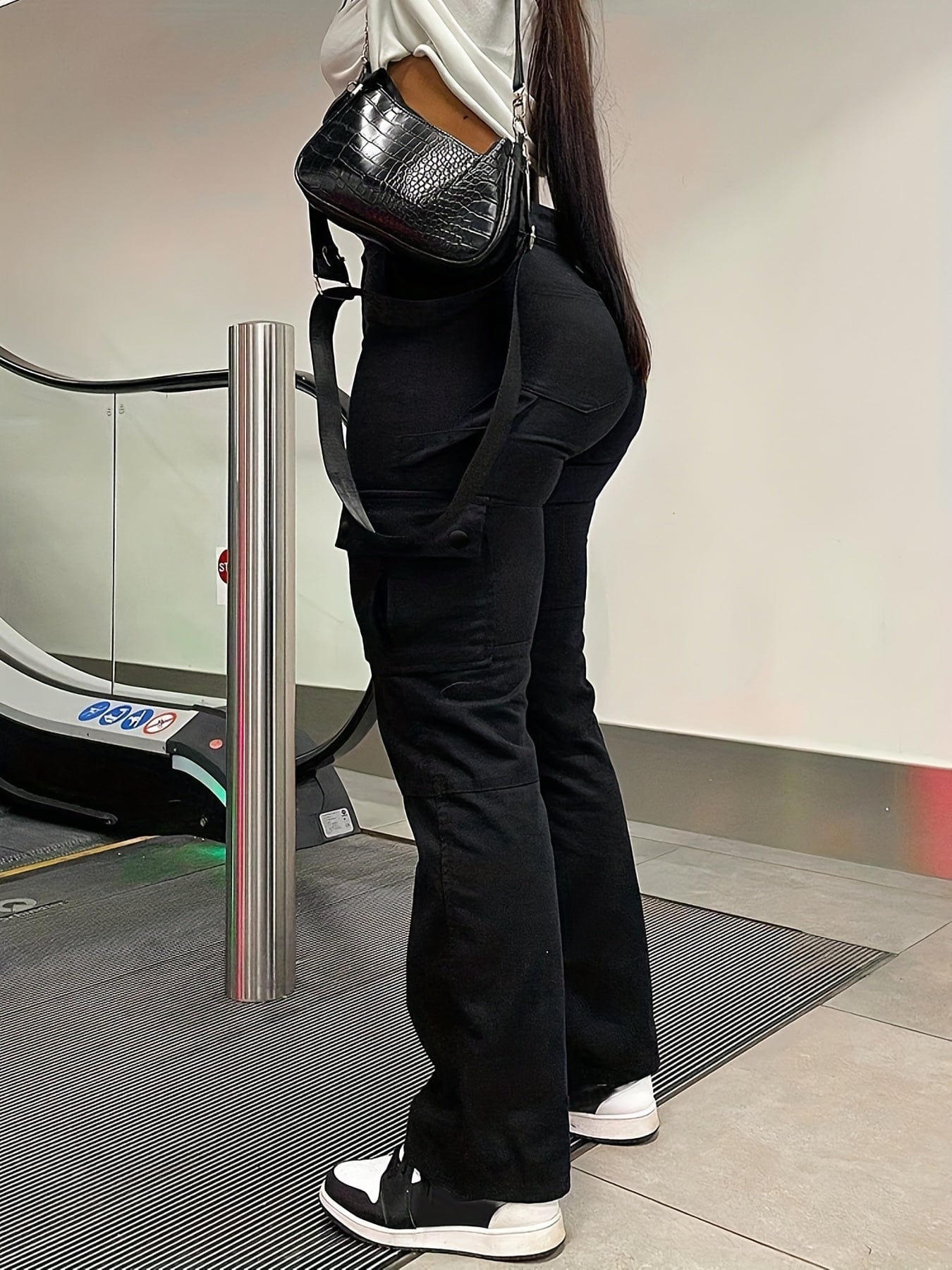 Y2K Style High Waist Loose Straight Cargo Pants