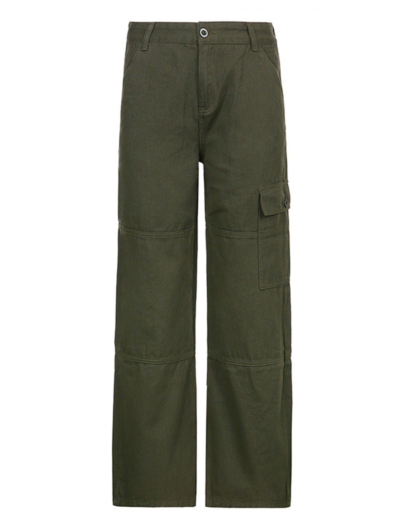 Y2K Vintage Style Square Pocket Loose Wide Leg Cargo Pants