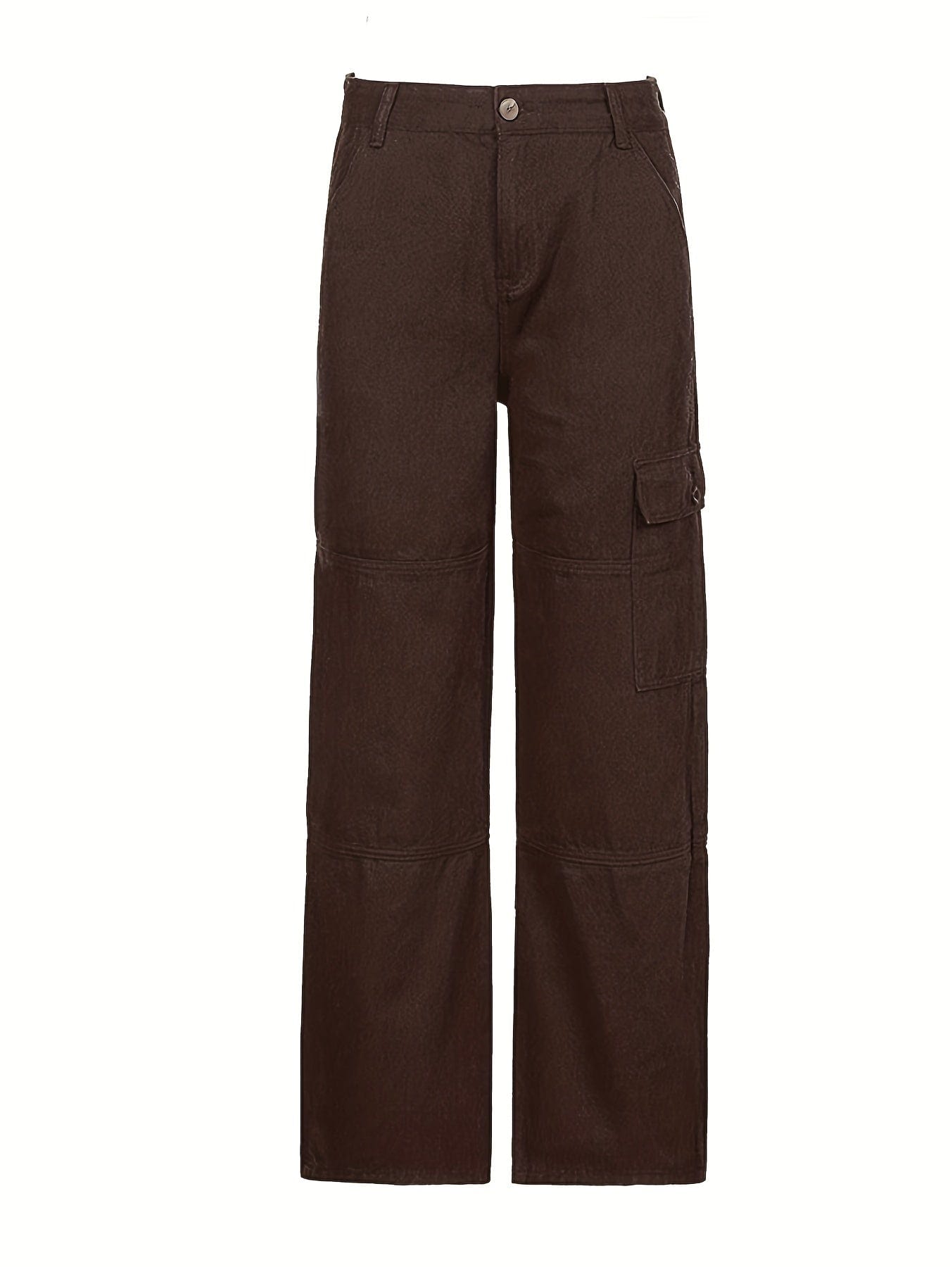 Y2K Vintage Style Square Pocket Loose Wide Leg Cargo Pants