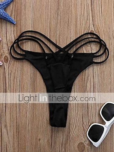 Yellow V-Wire Neckline Bikini Bottom