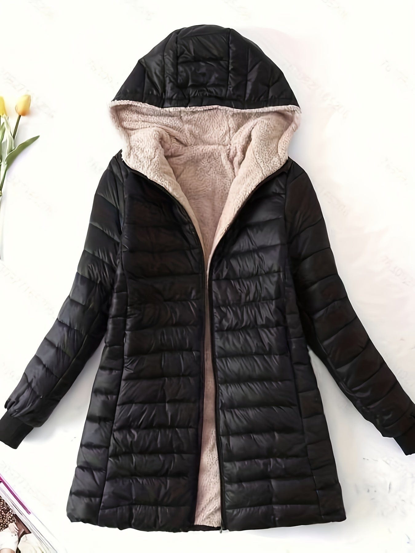 Zip Up Cozy Winter Warm Stylish Hooded Coat