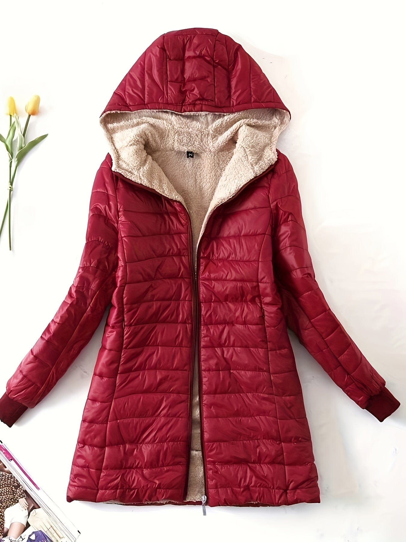 Zip Up Cozy Winter Warm Stylish Hooded Coat