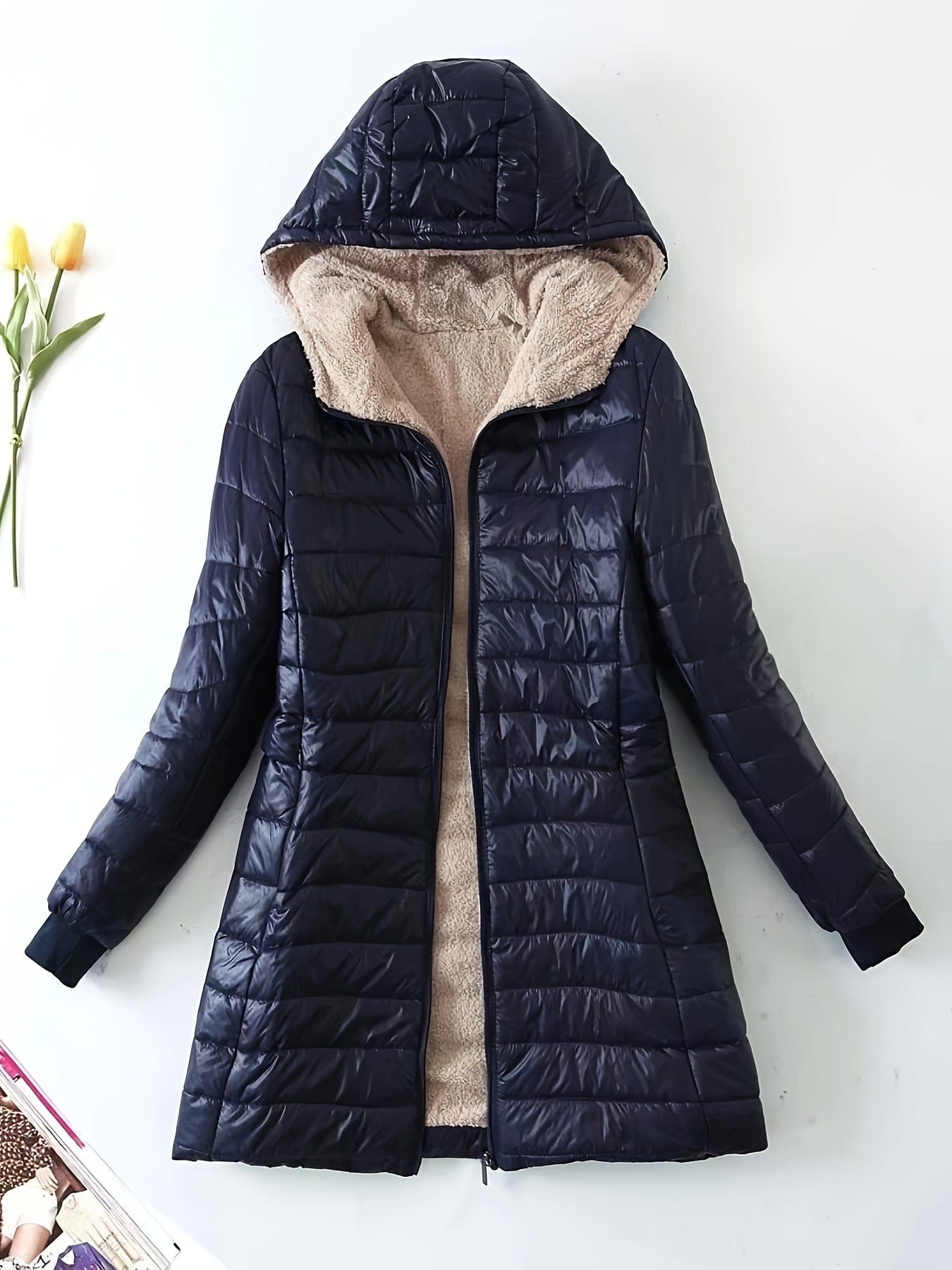 Zip Up Cozy Winter Warm Stylish Hooded Coat