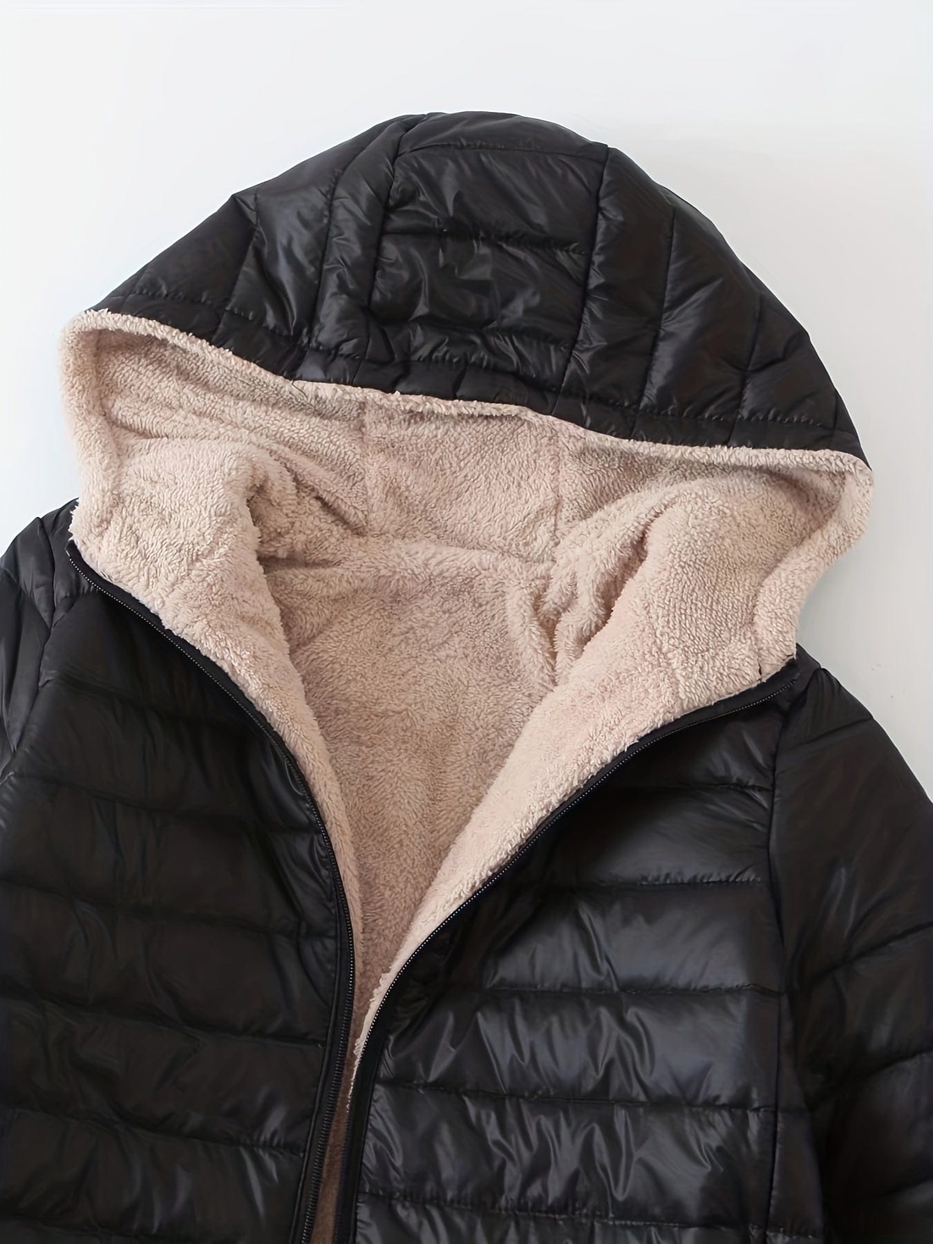 Zip Up Cozy Winter Warm Stylish Hooded Coat