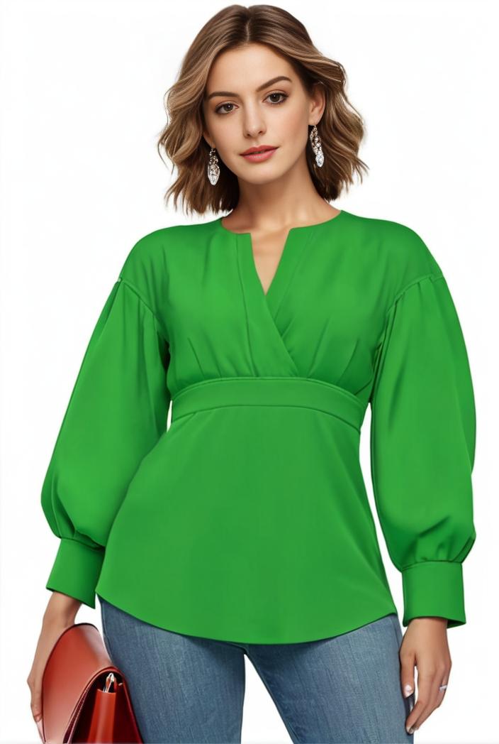 plus size casual blouse women s plus solid button up lantern sleeve turn down collar nipped waist blouse 101662