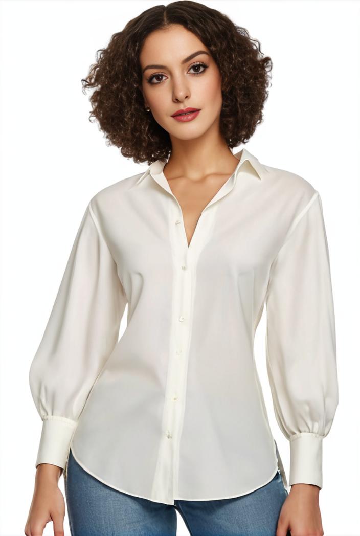 plus size casual blouse women s plus solid button up lantern sleeve turn down collar nipped waist blouse 101664