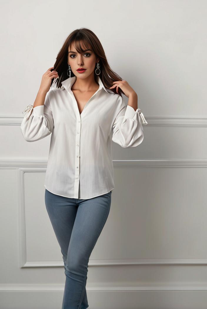 plus size casual blouse women s plus solid button up lantern sleeve turn down collar nipped waist blouse 101672