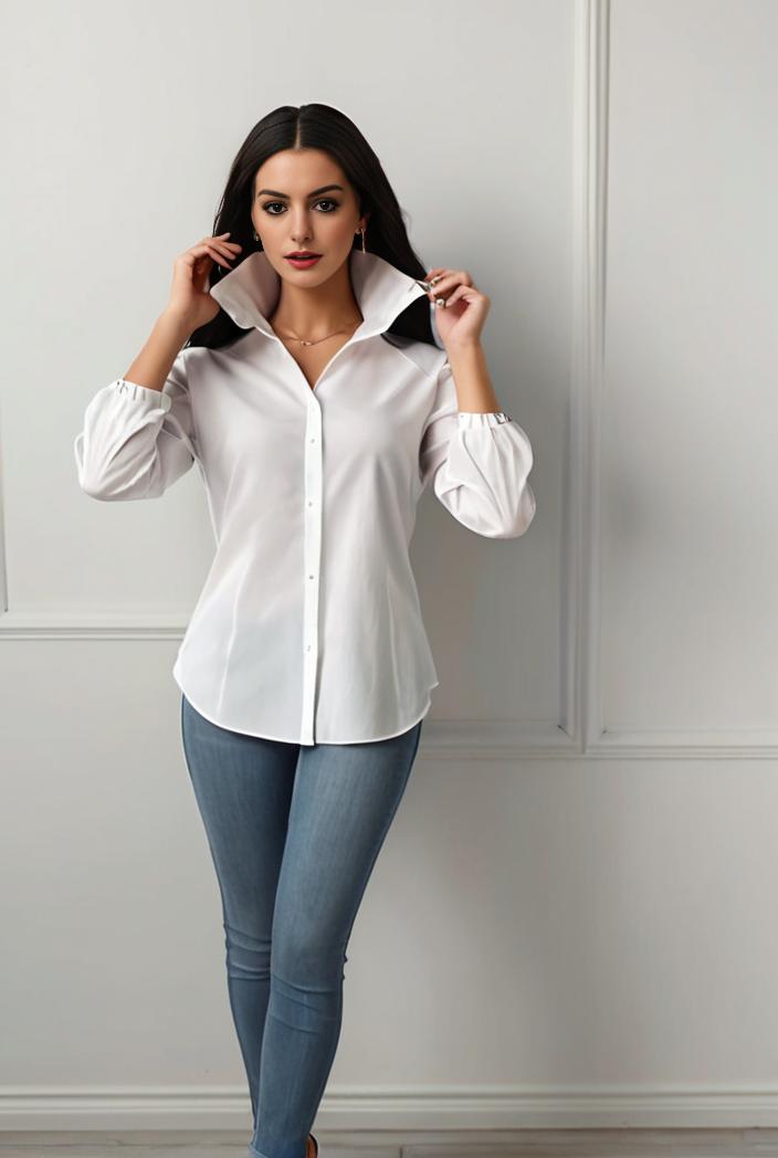 plus size casual blouse women s plus solid button up lantern sleeve turn down collar nipped waist blouse 101673