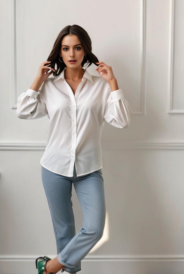 plus size casual blouse women s plus solid button up lantern sleeve turn down collar nipped waist blouse 101677