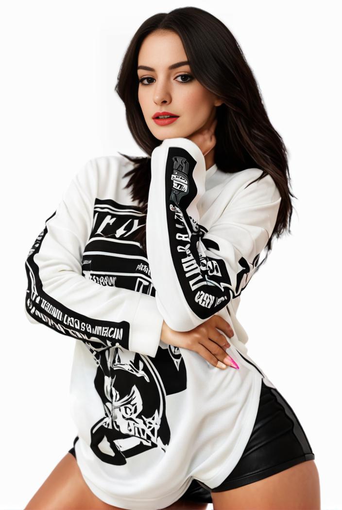 plus size casual sweatshirt women s plus graphic letter print long sleeve round neck slight stretch sweatshirt 101770