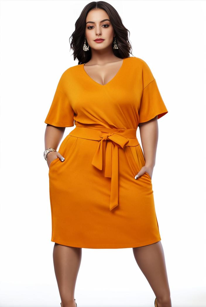 plus size faith letter print short sleeve midi dress with pockets women s plus slight stretch casual dress 102016