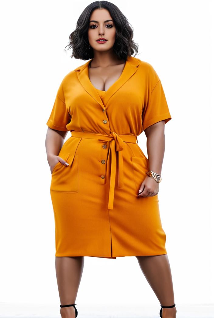 plus size faith letter print short sleeve midi dress with pockets women s plus slight stretch casual dress 102017