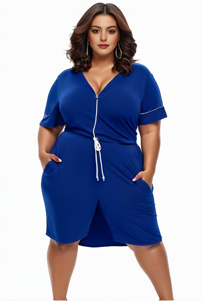 plus size faith letter print short sleeve midi dress with pockets women s plus slight stretch casual dress 102026
