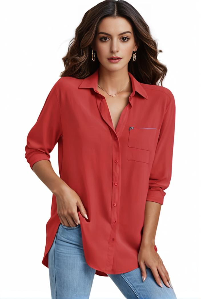plus size formal shirt women s plus plain long sleeve turn down collar button up workwear shirt 102321