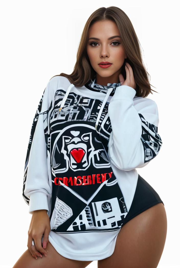 plus size casual sweatshirt women s plus graphic letter print long sleeve round neck slight stretch sweatshirt 108267