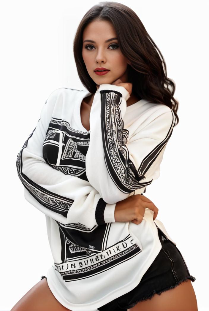 plus size casual sweatshirt women s plus graphic letter print long sleeve round neck slight stretch sweatshirt 108273