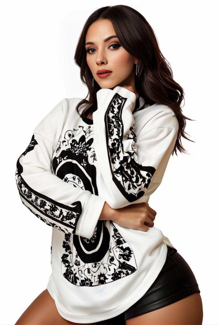 plus size casual sweatshirt women s plus graphic letter print long sleeve round neck slight stretch sweatshirt 108277
