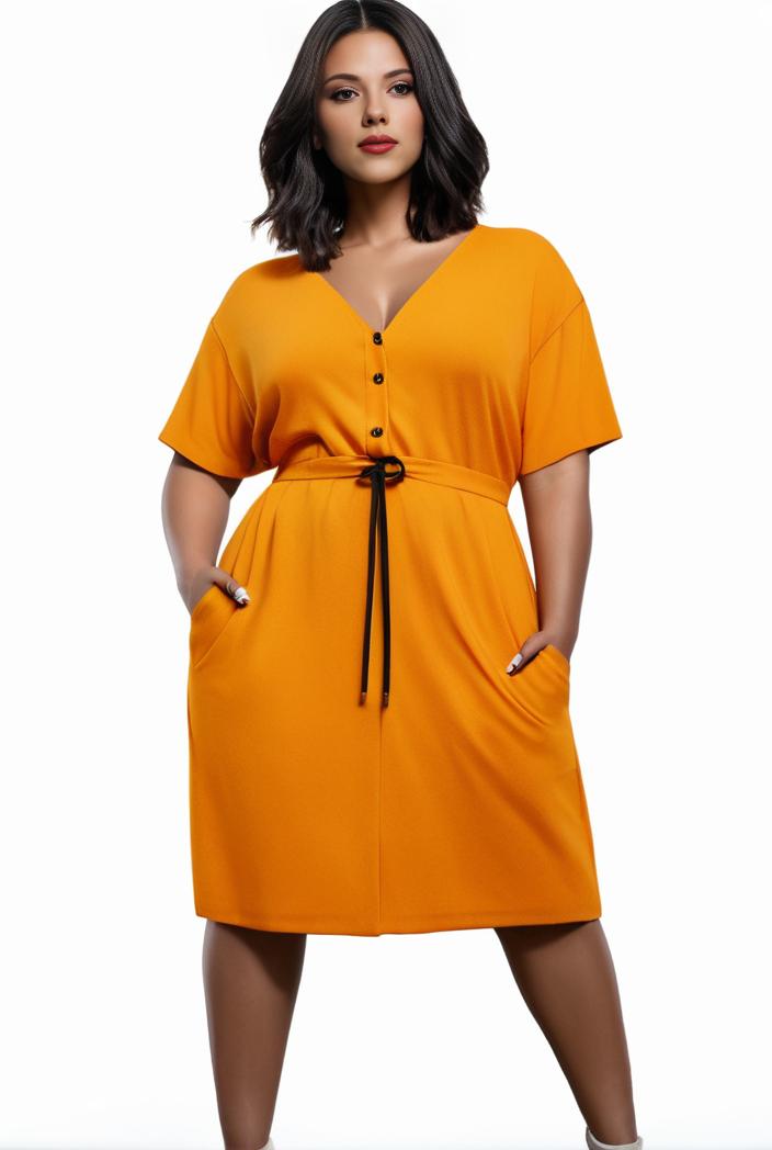 plus size faith letter print short sleeve midi dress with pockets women s plus slight stretch casual dress 108526