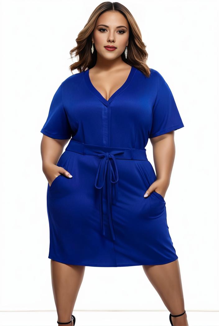 plus size faith letter print short sleeve midi dress with pockets women s plus slight stretch casual dress 108531