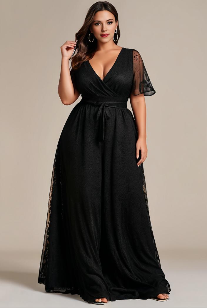 plus size floor length formal evening gowns for weddings 108622