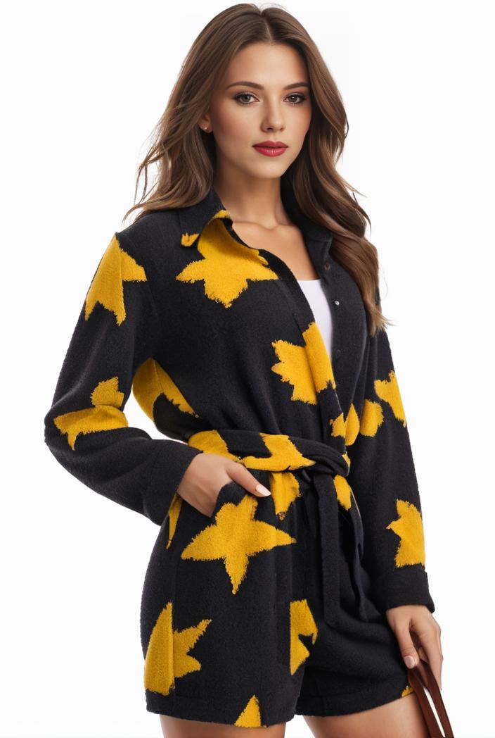 plus size halloween coat women s pus allover cat pumpkin print long sleeve open front medium stretch cardigan overcoat 109086