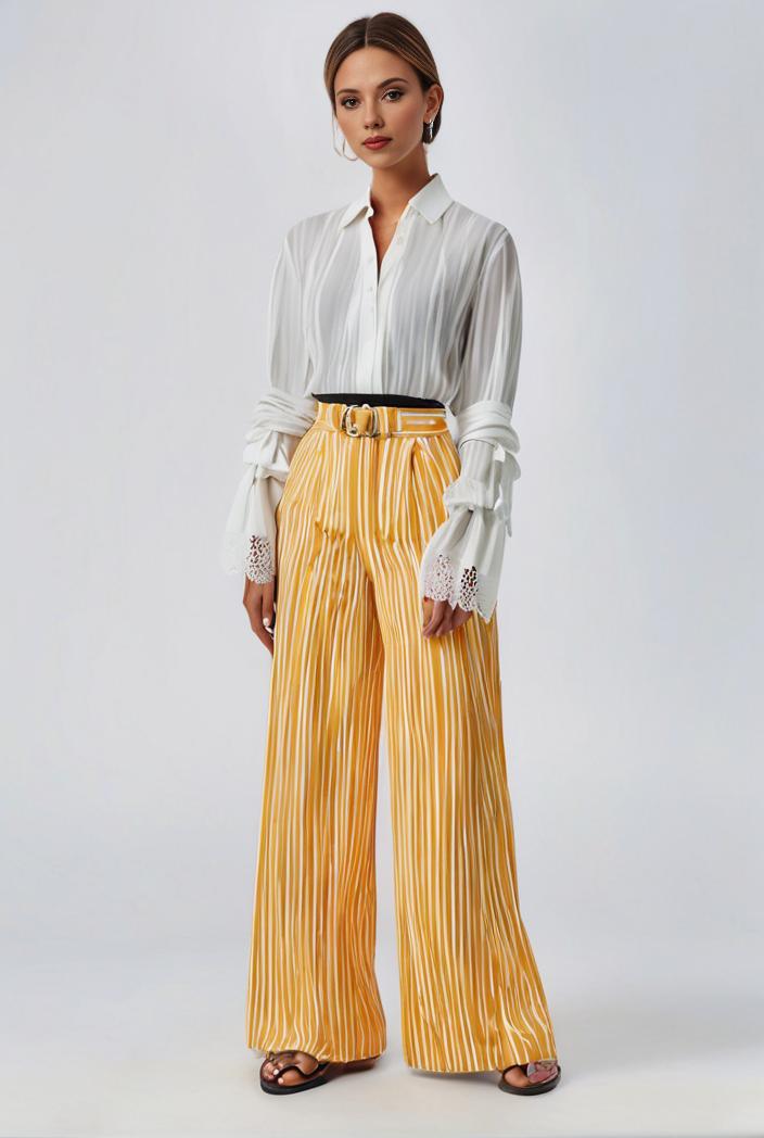 pleated high waist commuting temperament maxi dress 112047