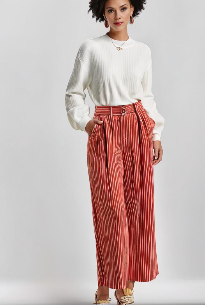 pleated high waist commuting temperament maxi dress 112054