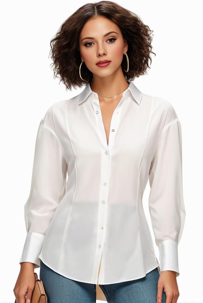 plus size casual blouse women s plus solid button up lantern sleeve turn down collar nipped waist blouse 113063
