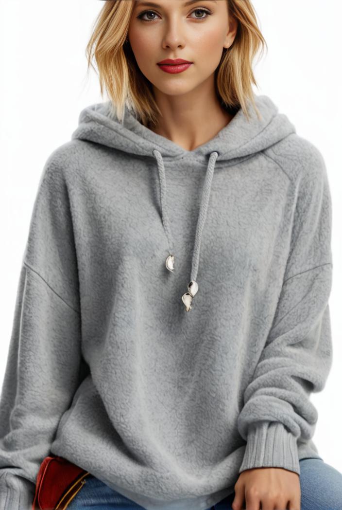 plus size casual hoodie women s plus solid ribbed long sleeve slight stretch hoodie drawstring sweatshirt 113126