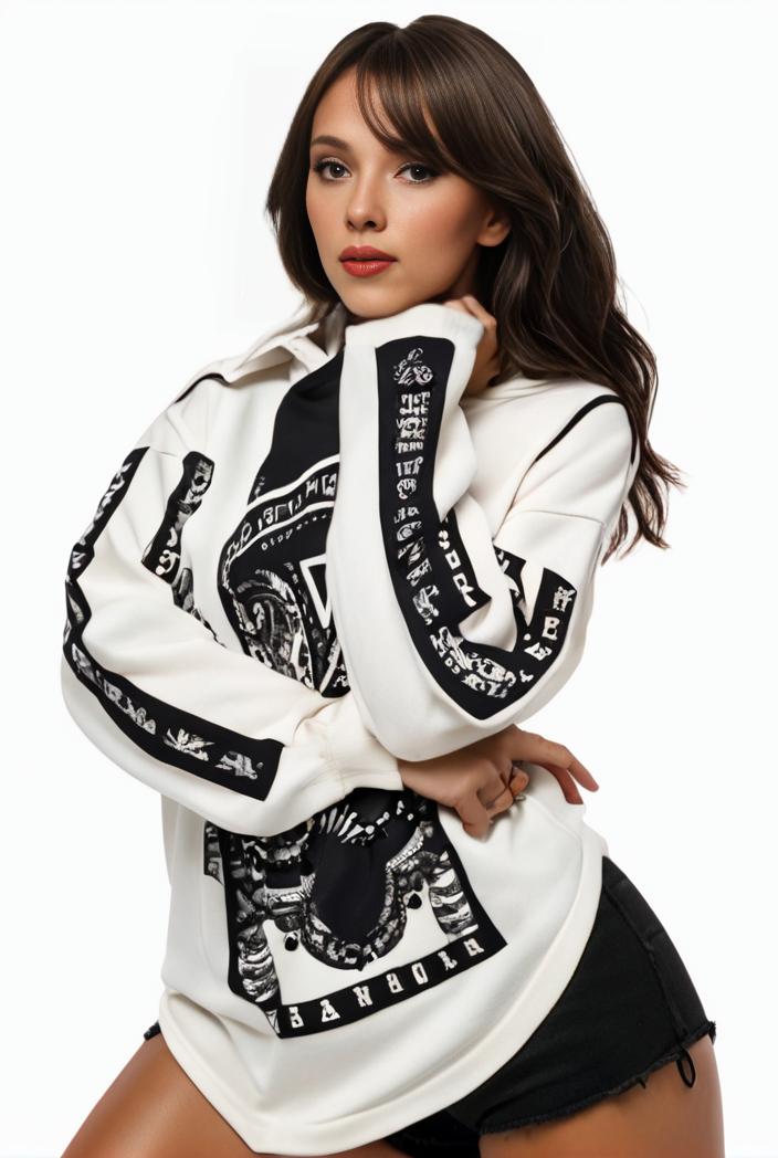 plus size casual sweatshirt women s plus graphic letter print long sleeve round neck slight stretch sweatshirt 113185