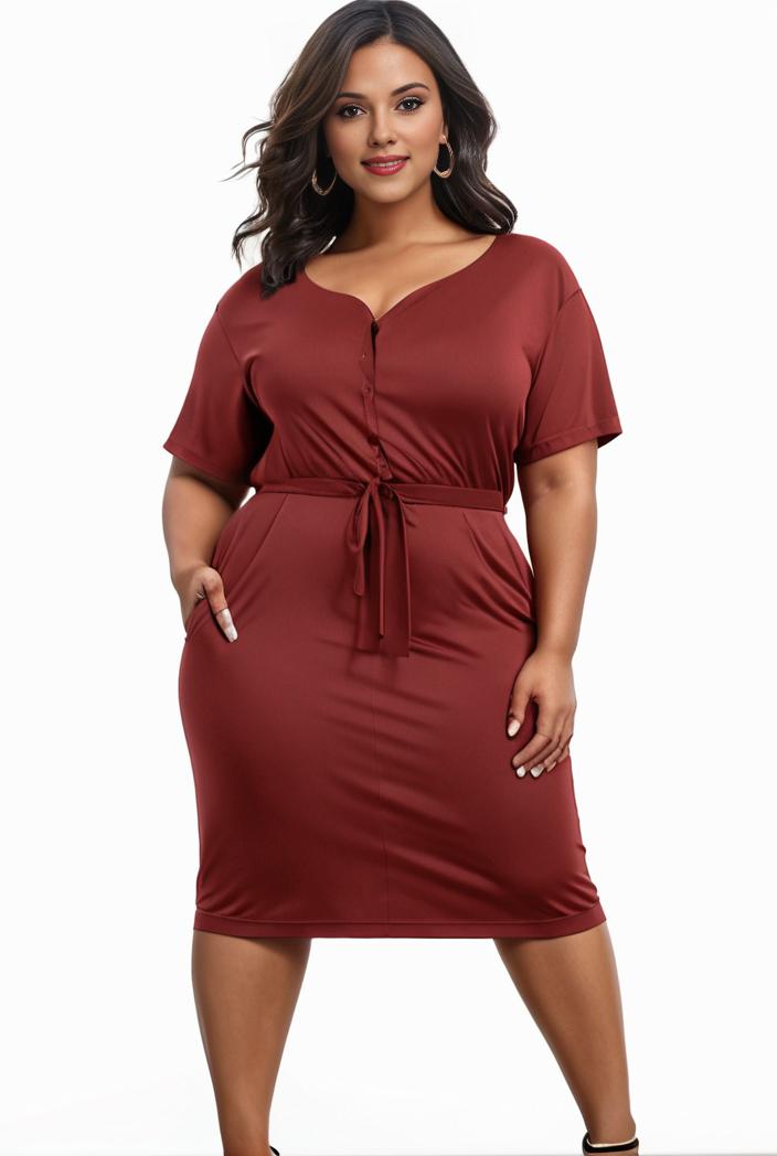 plus size faith letter print short sleeve midi dress with pockets women s plus slight stretch casual dress 113436