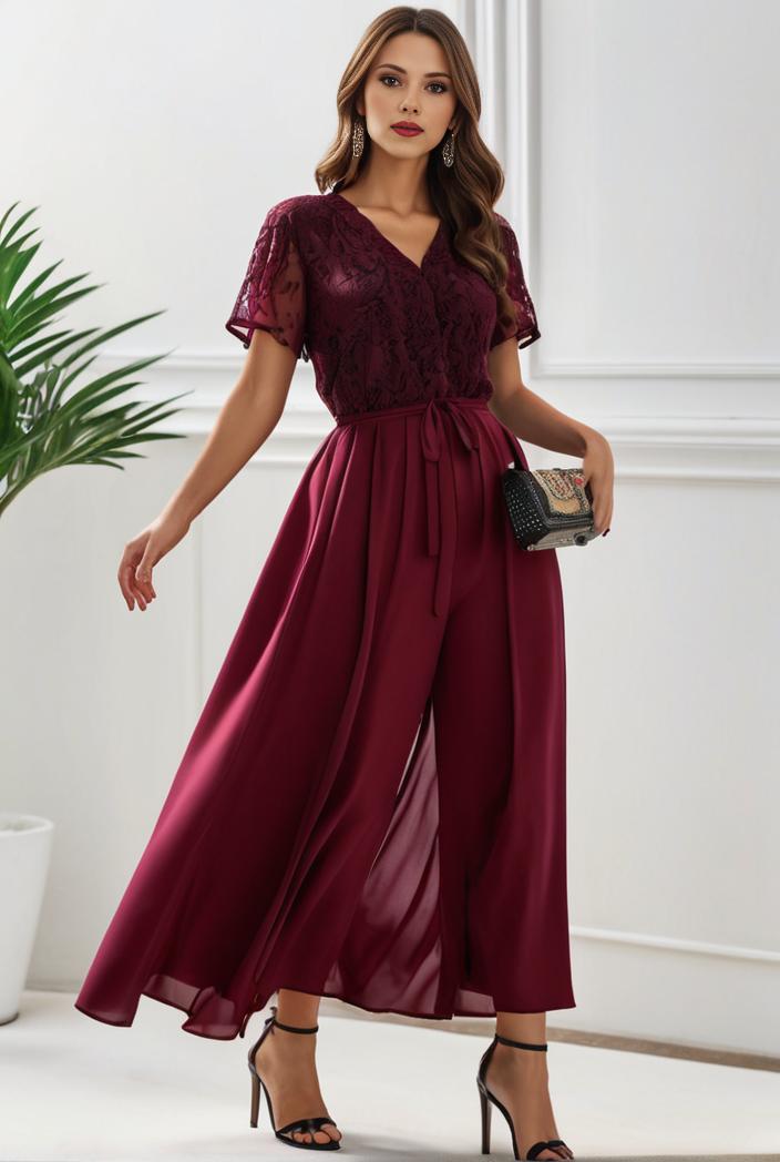 short sleeve v neck sequin chiffon a line mother of the bride dress 119367